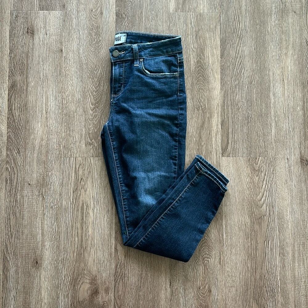 PAIGE Verdugo Crop Andrea Mid Rise Skinny Jeans Size 29 Medium Wash